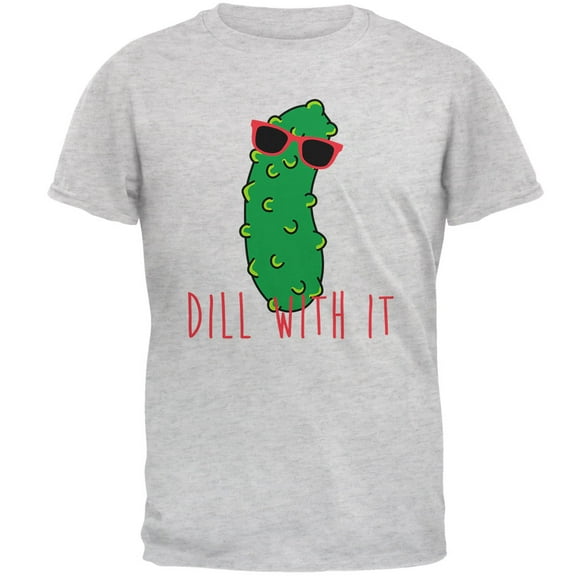 Old Glory Mens Vegetable Pickle Dill Deal With It Short Sleeve Graphic T Shirt