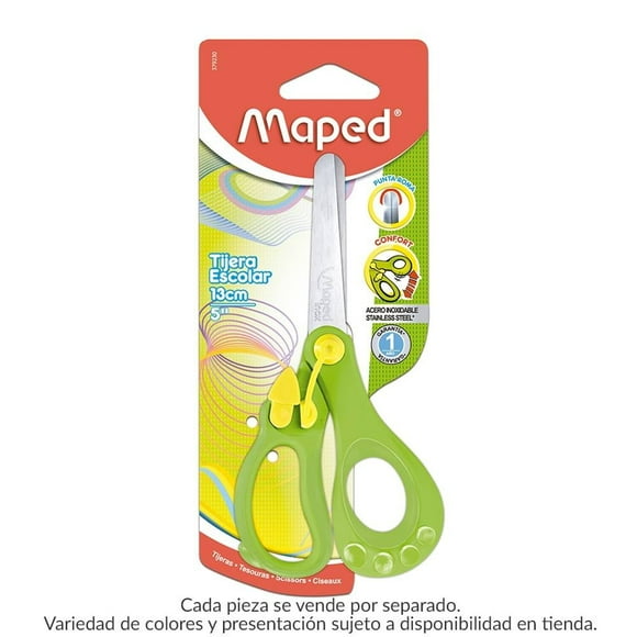 Tijeras Escolares Maped 13 cm Varios Colores 1 pza