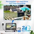 thumbnail image 6 of Hiseeu Outdoor Home Security Camera System with 10.1'' Monitor 10CH 500GB Hard Drive NVR, 5MP Wireless Wifi Cameras for 24/7 Recording and Remote View, 6 of 14