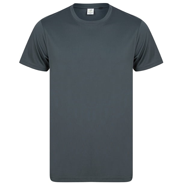 Tombo - Camiseta Performance de Reciclado para Adultos Unisex (Carbón)