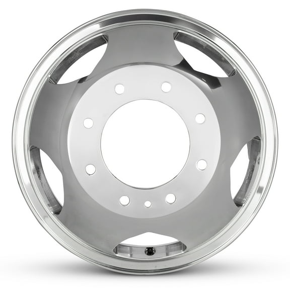For 2011-2023 GMC Silverado 3500 17 Inch Polished Silver Rim - OE Direct Replacement - Road Ready Car Wheel