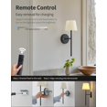 thumbnail image 4 of Aplique de pared recargable NEWSEE 2 unidades LED negro, 4 of 9