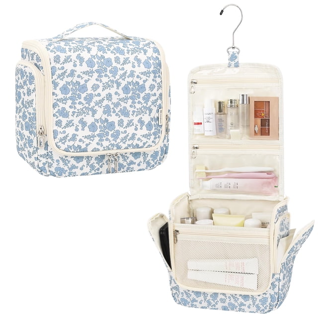 Neceser colgante Relavel, organizador de viaje con estampado floral
