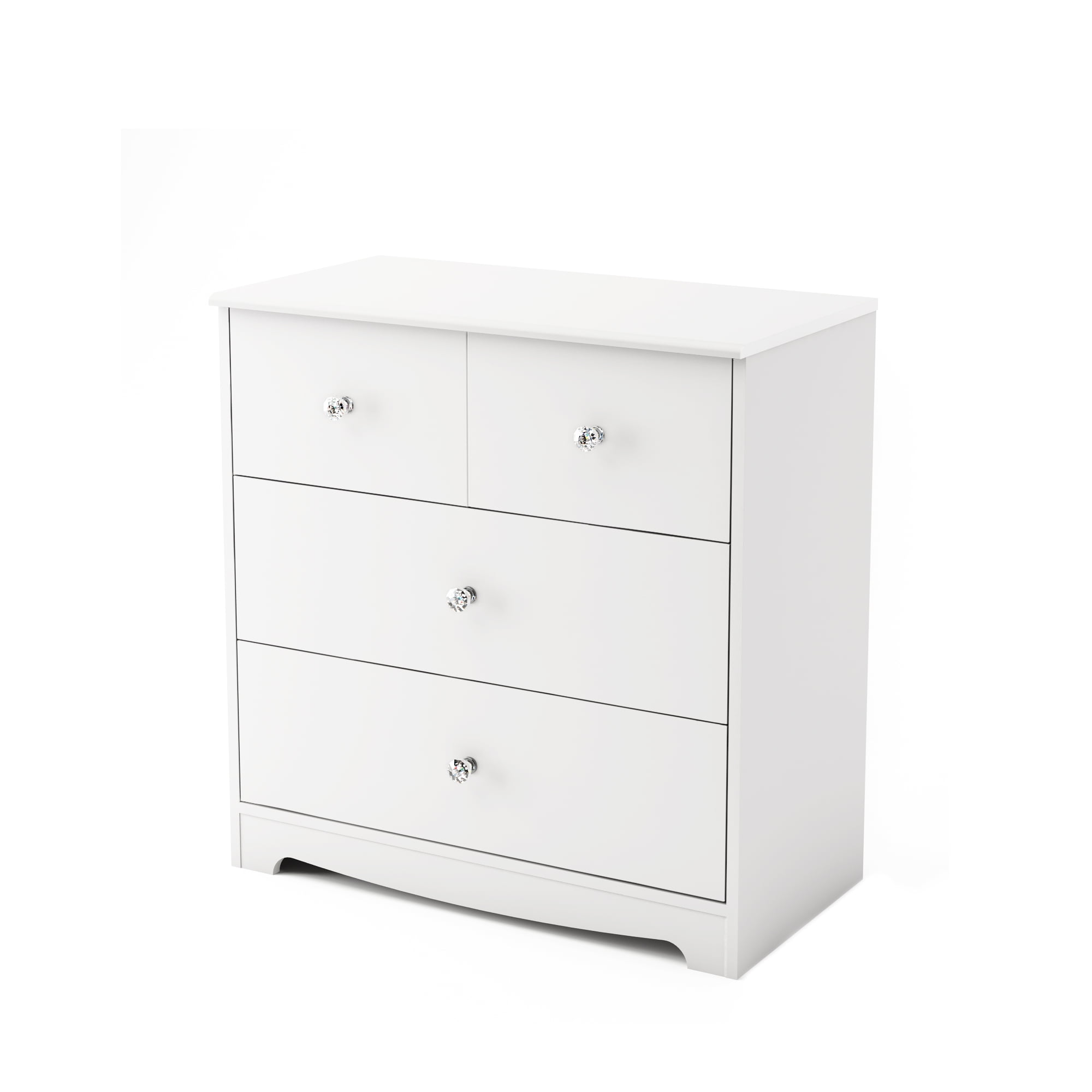 South Shore Little Jewel Small 1-Drawer Changing Table with Cube Storage Pure White