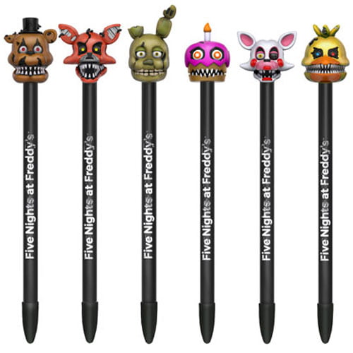 CHOICE OF 6 FUNKO POP NEW COLLECTIBLE PEN WITH TOPPERS FIVE NIGHTS AT FREDDY 