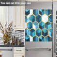 thumbnail image 3 of Yayeee Magnetic Dishwasher Cover for The Front Decoration Home Kitchen Machine Sticker Protector, Light Blue Geometric Pattern, 3 of 6