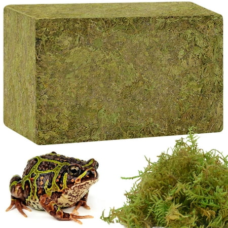 Halatool 2.2LB Natural Sphagnum Moss for Reptiles- 50QT Green Live Moss for Terrarium Plants Long Fiber Reptile Moss for Leopard Gecko Snake Hamsters Tortoises Frogs Lizards Salamanders
