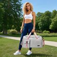 thumbnail image 1 of Sac de Sport pour Femmes Grande Capacité avec Compartiment à Chaussures, Sangle Réglable, Sac de Sport en Polyester Résistant à l'Eau pour Voyage et Entraînement, 1 of 6