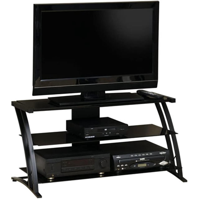 Sauder - Panel Tv Stand Black/black - Non-wood Finish negro 1 Sauder MODERNO