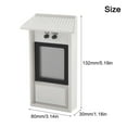 thumbnail image 4 of CHENGSI for Digital Greenhouse Thermometer with Max/Min Temperature Memory - Indoor Outdoor Garden Wall Room Thermometer with Celsius Fahrenheit Conversion, Waterproof IP45 (White, Black), 4 of 10