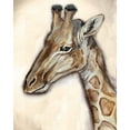 thumbnail image 2 of Tre Sorelle Studios 12x14 Black Ornate Wood Framed with Double Matting Museum Art Print Titled - Giraffe Portrait, 2 of 4