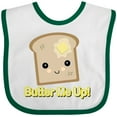 thumbnail image 3 of Inktastic Butter Me Up Toast Boys or Girls Baby Bib, 3 of 4