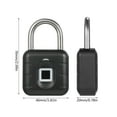 thumbnail image 2 of Fingerprint Padlock BT Lock Smart Padlock with APP Control 10 Groups Fingerprint Anti Theft Security Keyless Electronic Lock Outdoor Waterproof Suitable for Locker Gym Gate Doors and Suitcase, 2 of 6
