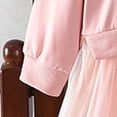 thumbnail image 6 of newwalpole Girls Cartoon Dress Applique Party Dresses Casual Cotton Long-Sleeved Pink for Size 5-6 Years, 6 of 8