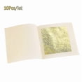 thumbnail image 4 of 10pcs 24k Gold Foil Edible Gold Leaf Sheets For Diy Cake Decoration Arts Crafts, 4 of 5