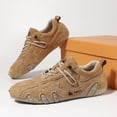 thumbnail image 4 of ZELAND Men's Women's Genuine Leather Outdoor Casual Athletic Shoes - Breathable, Anti-Slip Hiking Sneaker, Plus Size Summer Comfort Footwear (Unisex), 4 of 6