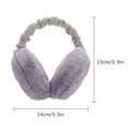 thumbnail image 2 of Raindrops 1Pack Dark Grey Plush Earmuff Winter Ear Warmer For Women And Girls, 2 of 8