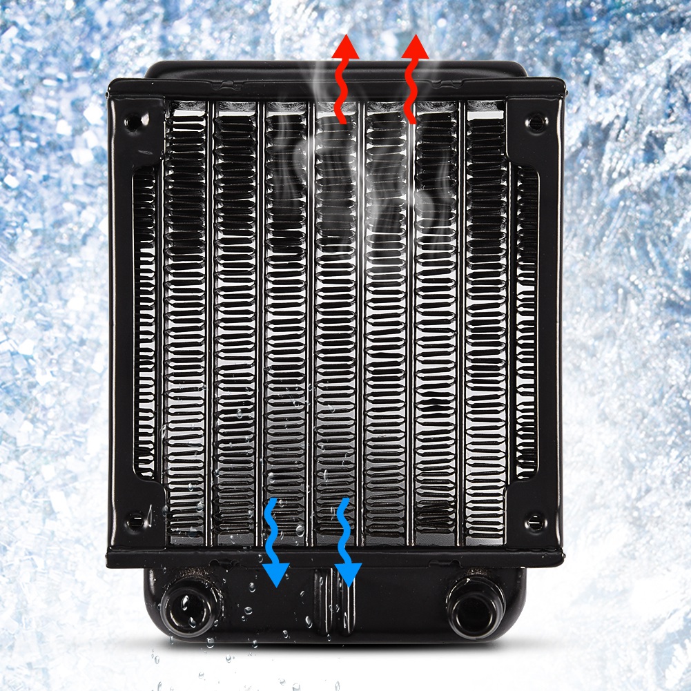 Mgaxyff computer cooling,Aluminum Ra/diator Water Cooling Cooler Row 80MM for PC Computer CPU