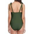 thumbnail image 4 of Charmo Women One Piece Monokini Swimsuits Tummy Control Ruched Bathing Suits, 4 of 6