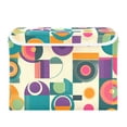 thumbnail image 7 of Yayeee Collapsible Cube Storage Bin with Lid Fabric Closet Decorative Basket with Handles, Purple Geometric, 7 of 7