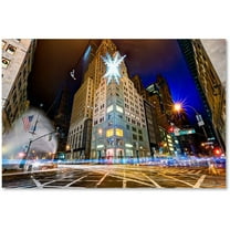 Trademark Fine Art "Christmas in New York" Canvas Art by David Ayash