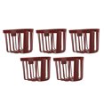 thumbnail image 4 of Wall Mounted Tissue Holder, Adhesive Hanging Tissue Roll Easy Installation  for Kitchen for Bathroom Brown, 4 of 8