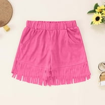 Trendy Girls Fringe Shorts for Kids Stylish Bohemian Tassel Outfit for Summer for Daily Wear and Outdoor Activities