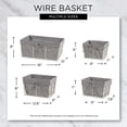 thumbnail image 2 of Design Imports Z01537 Small Rustic Bronze Chicken Wire Aqua Liner Basket - Set of 3, 2 of 7