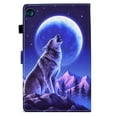 thumbnail image 6 of Allytech Case for Lenovo Tab M10 Plus TB-X606F / TB-X606X 10.3 Inch FHD (2020 2nd Gen), Slim Fit PU Leather Auto Sleep Wake Kickstand Protective Shockproof Case Cover for Girls Women - Wolf, 6 of 7