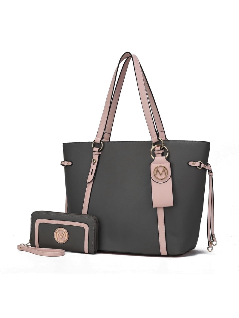 MKF Collection Women's Koeia Vegan Leather Tote Bag, Wristlet