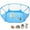 Blue, variant on Portable Small Pet Cage Transparent Cat and Dog Cage Tent Pet Playpen Open Folding Yard Fence For Dog Hamster Rabbit Guinea Pig