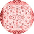 thumbnail image 1 of Ahgly Company Indoor Round Oriental Red Traditional Area Rugs, 5' Round, 1 of 4