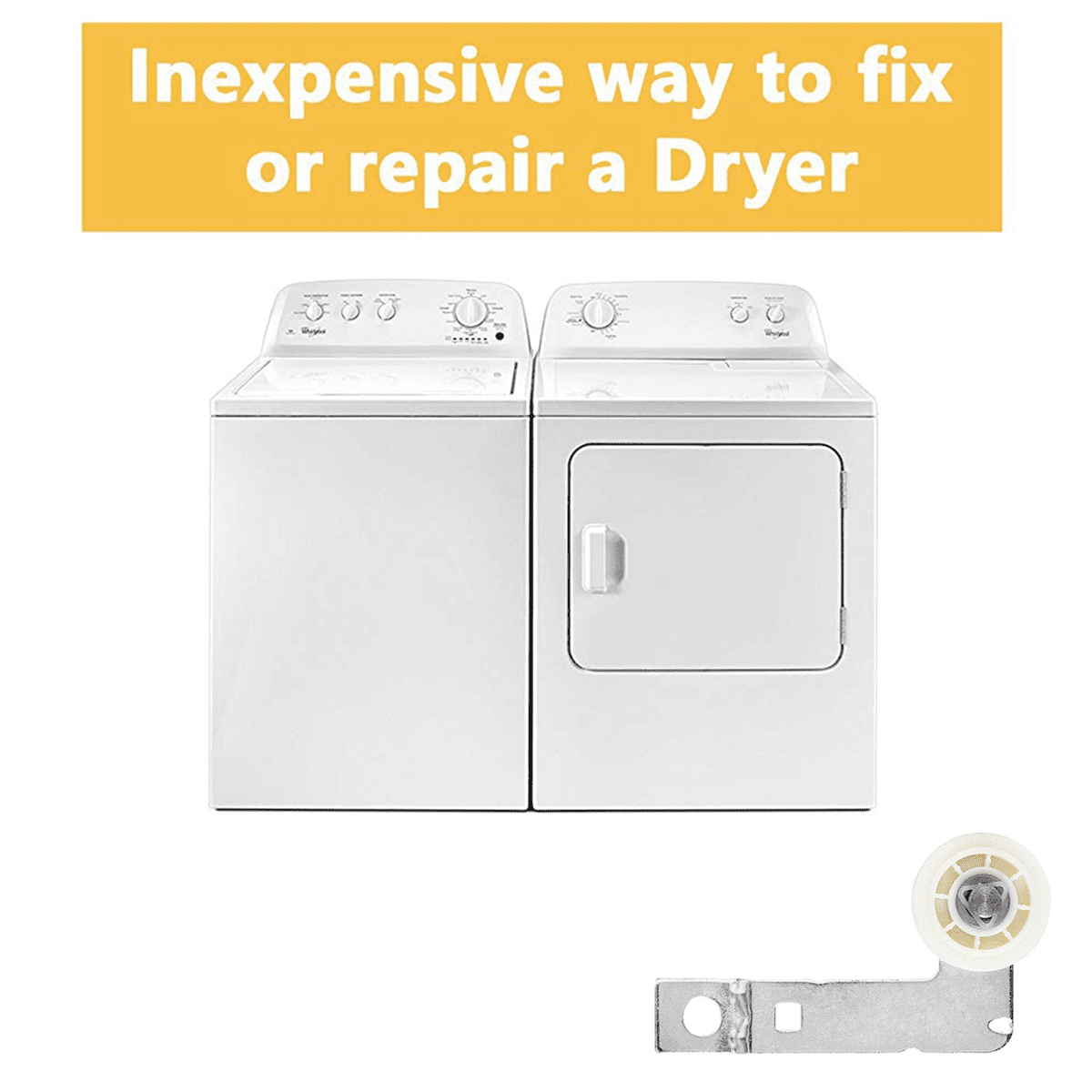 5X for W10837240 Dryer Idler Pulley with Bracket,Replace Part for  Dryer