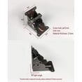thumbnail image 3 of 2Pcs Foldable Support Bracket, Self-Locking Hinges, Folding Furniture Flap Leg Hinge, Foldable Support Leg Fittings and Brace, for Table, Bed and Mechanism Furniture, 3 of 4