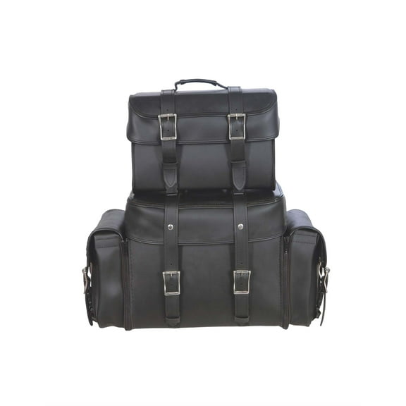 Unik 2934-PL-PLAIN-OS PVC Luggage Touring Bag, Black - One Size