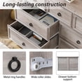 thumbnail image 3 of Holliwill 7 Drawer Dresser Chests for Bedroom, Modern Farmhouse Chest of Drawers for Home Storage Organization, Gray, 3 of 11