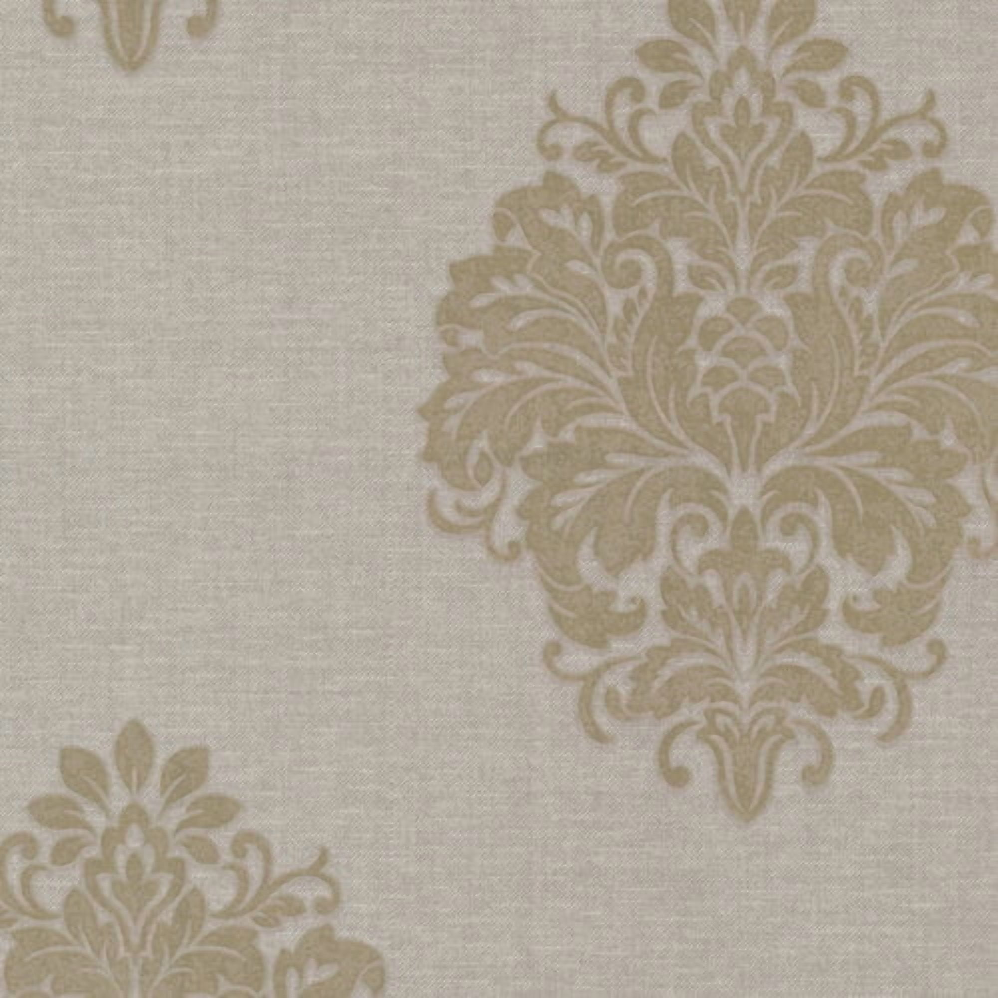 Kenneth James Duchess Silver Damask Wallpaper