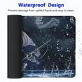 thumbnail image 4 of Heduofu Landscape Mouse Pad, Cloudy Sky Ship Oil Print Like Art Image, Rectangle Non-Slip Rubber Mousepad, Standard Size, Blue Grey Pale Grey 31.5x11.8 in, 4 of 6
