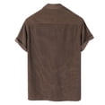 thumbnail image 4 of Sngxgn Men’s Short Sleeve Polo Shirt, Soft Men's Polo Shirt(Brown,XL), 4 of 6