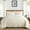 Cream, variant on Queen Quilt Bedding Set Size, Beige Ruffled Lightweight Soft Bedspreads Queen Size Coverlet, Basket Weave Quilted Blanket Thin Quilt Bed Cover for All Season - 3 Piece (1 Quilt, 2 Pillow Shams)
