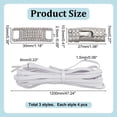 thumbnail image 2 of No Tie Shoe Laces Shoelaces Charms for DIY Sneakers Elastic Tieless Shoelaces Shoe Lace Buckle Charms Bling Shoe Decoration for DIY Women Casual Shoes Accessories, 2 of 7