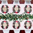 thumbnail image 7 of Ryvnso Heart on Checkered Grid Pattern Round Plate Mats Dining Table Placemat 1 Piece for Holiday Decoration, 7 of 7
