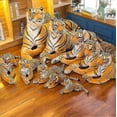 thumbnail image 1 of Tigre Réaliste Animal en Peluche 50cm Jaune, 1 of 3