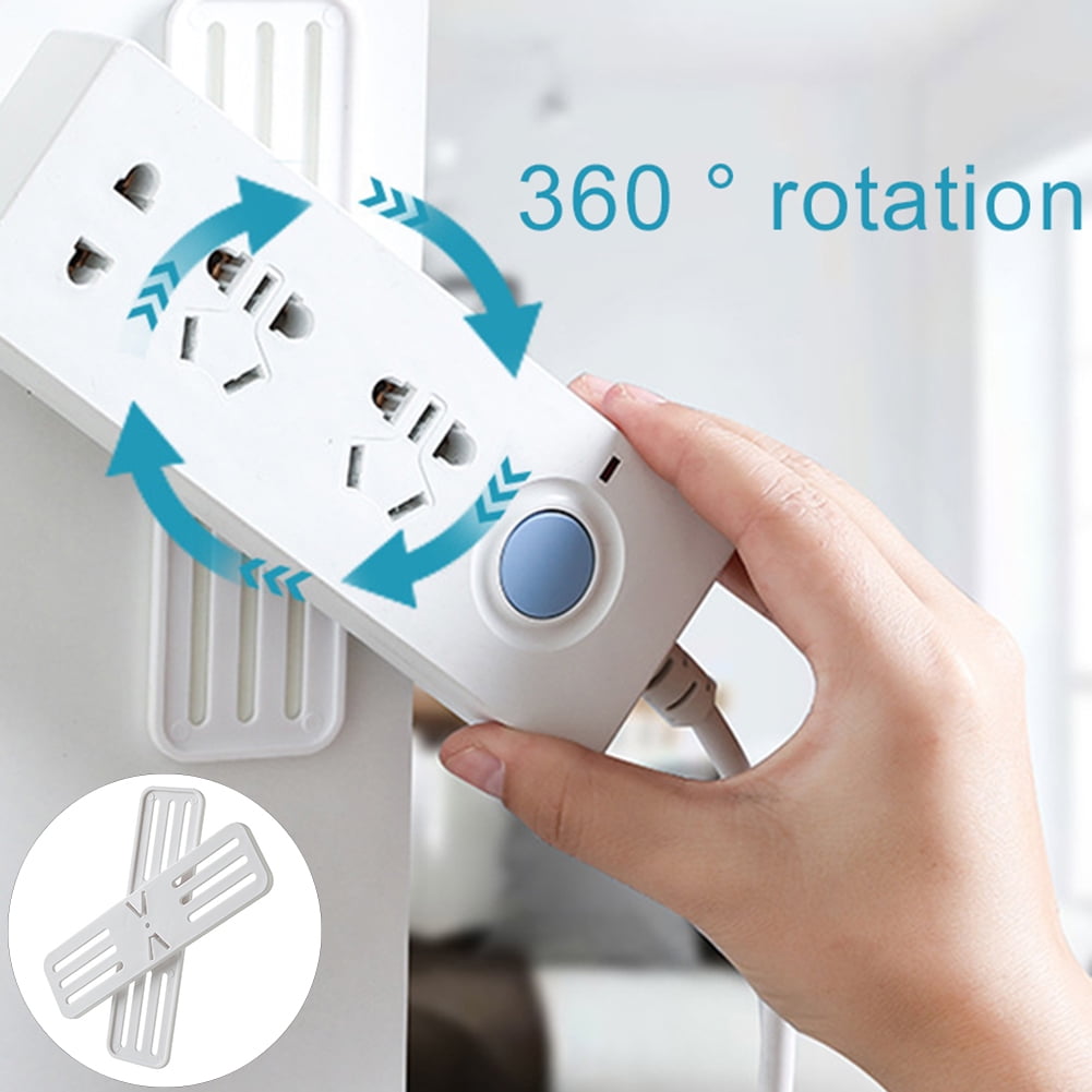 SunSunrise Self Adhesive WallMounted Power Strip Fixator Plug Board