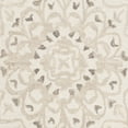 thumbnail image 6 of SAFAVIEH Blossom Kelvin Abstract Wool Fringed Runner Rug, Ivory/Taupe, 2'3" x 8', 6 of 7