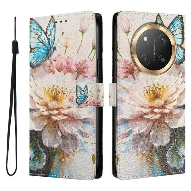 FOXDOCK Funda Tipo Cartera para Honor Magic 7 Lite con Soporte y Correa – Diseño de Patrones Lindos