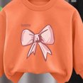 thumbnail image 4 of UAYOTSE Girls Outfit Sets 2 Pieces Long Sleeve Pullover Printed Girls Clothing Sets Orange Size 6 T,Sizes 8-9 Years, 4 of 5