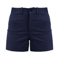 thumbnail image 3 of Xiaoxatg Women's Pants, Plus Size Pants Women's Stretch Twill Shorts Regular Fit with Pockets for Hiking Casual Summer Chino Shorts Athletic Outdoor Activity Ready Dark Blue XXXL, 3 of 7