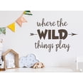 thumbnail image 5 of Where The Wild Things Play Arrow | Kids Room Wall Decal, 5 of 5