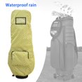 thumbnail image 1 of Cubierta de lluvia para bolsa de viaje de golf, cubierta de lluvia para bolsa de carrito de golf, chubasquero de protección de golf portátil impermeab Amarillo Macarena Funda de lluvia para bolsas de golf, 1 of 8